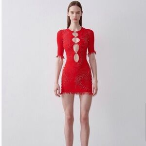 POSTER GIRL Vibrant Red Mini Dress